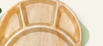 12" Round 4 Compartment Plate